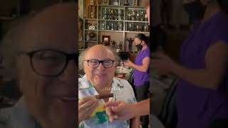 Arnold Schwarzenegger Gifts Danny Devito A Cigar