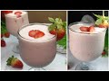 Strawberry smoothie recipe  immunity booster drink  summer special drink  seasonal fruit shake
