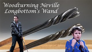 Making Neville Longbottom's Wand  From Real Cherry Wood!