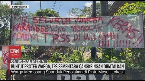 Buntut Protes Warga, TPS Sementara Cangkringan Dibatalkan