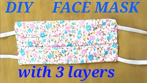 DIY FACE MASK/no sew machine/face mask with 3 layers/homemade face mask/coronavirus special mask
