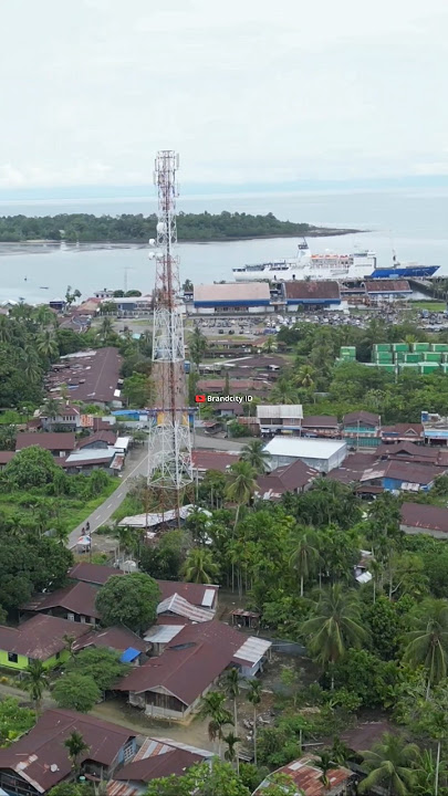 VIEW KOTA NABIRE, PAPUA TENGAH, DARI UDARA. AREA PELABUHAN #nabire #nabirepapua #nabirepapuatengah