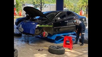 Cầu nâng di động cắt kéo đặt nổi chuyên dụng chăm sóc lốp xe Liberty Z30M 3 tấn - 0916448559