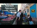 Tawada  walking around plaza market larache morocco 4k