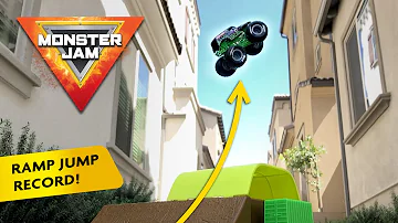 GRAVE DIGGER HIGHEST RAMP JUMP EVER! | MONSTER JAM HOW TO BREAK WORLD RECORDS