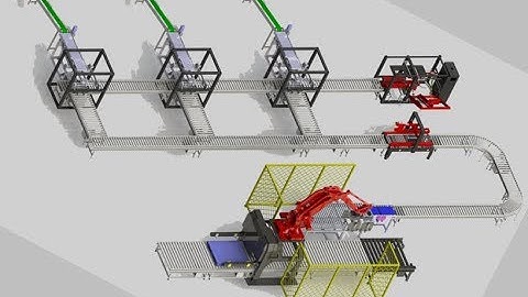 Automatic bag case  packer,weighter and palletizer line
