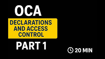 Declaraciones y Control de Acceso en Java (OCA 1Z0-808) - Parte 1 [Ejercicios Resueltos]