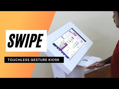 SWIPE-Touchless Gesture Kiosk - Hand Wave Navigation System - Suppliers India