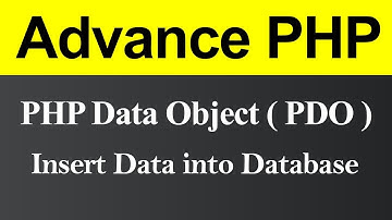 Insert Data into Database using PDO in PHP (Hindi)