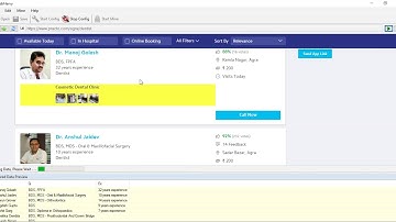 Extracting Doctor Info from various cities in India from Practo.com | Webharvy | Category scraping