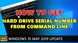 Windows 10: How to get hard drive serial number from command line