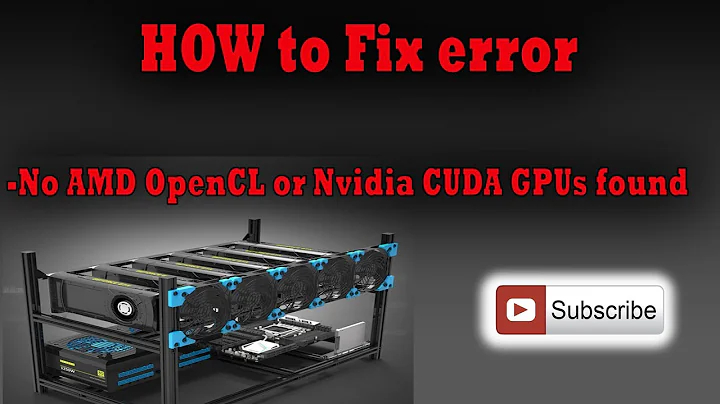 How to fix - No AMD OpenCL or Nvidia CUDA GPUs found error ???