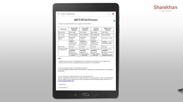 How to Transfer Funds to Sharekhan Account on App via NEFT RTGS Cheque