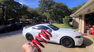 Installing BMR lowering springs on my buddies 2020 Mustang GT Performance pack