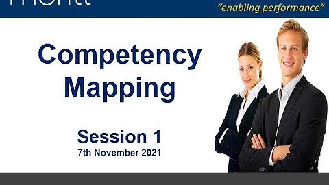 Session 1: Competency Mapping (Part B)  7th November 2021