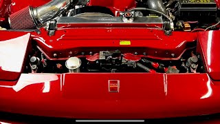 2JZGTE Swapped MK3 Toyota Supra gets an oil cooler upgrade with oil filter relocation - 4K