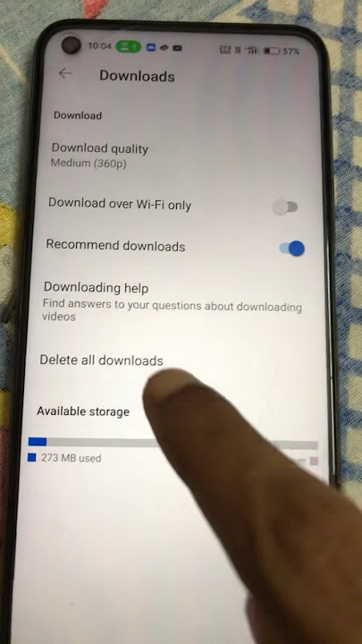 Delete All Download Video On YouTube