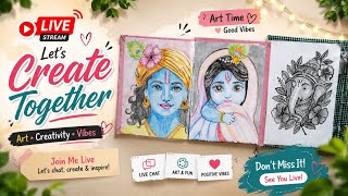 Let’s Create Together 🩷 | Art, Drawing & Good Vibes | LIVE 🎨✨