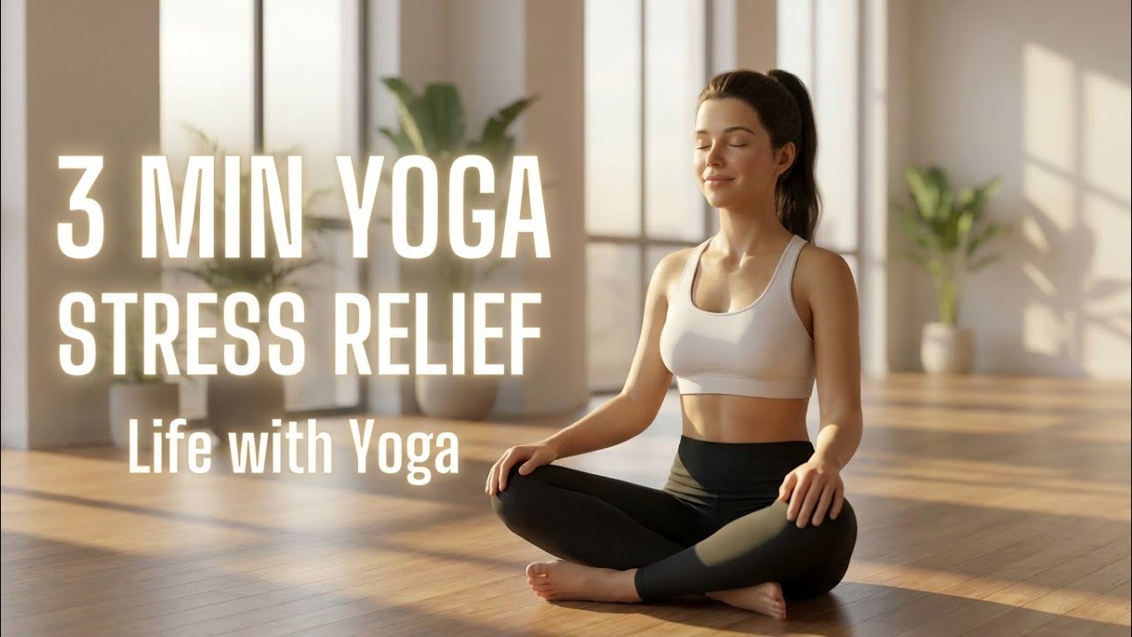 YOGA FOR STRESS RELIEF & CALM MIND|LIFE WITH YOGA - YouTube