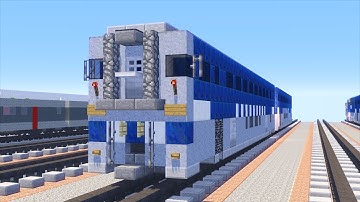 Minecraft Amtrak Surfliner Bi-level Coach Cab Tutorial