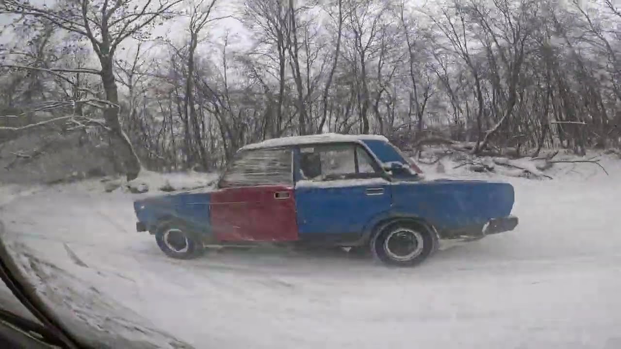 VAZ-21063 vs VAZ-2107  | Ledus duelis | Sēlija