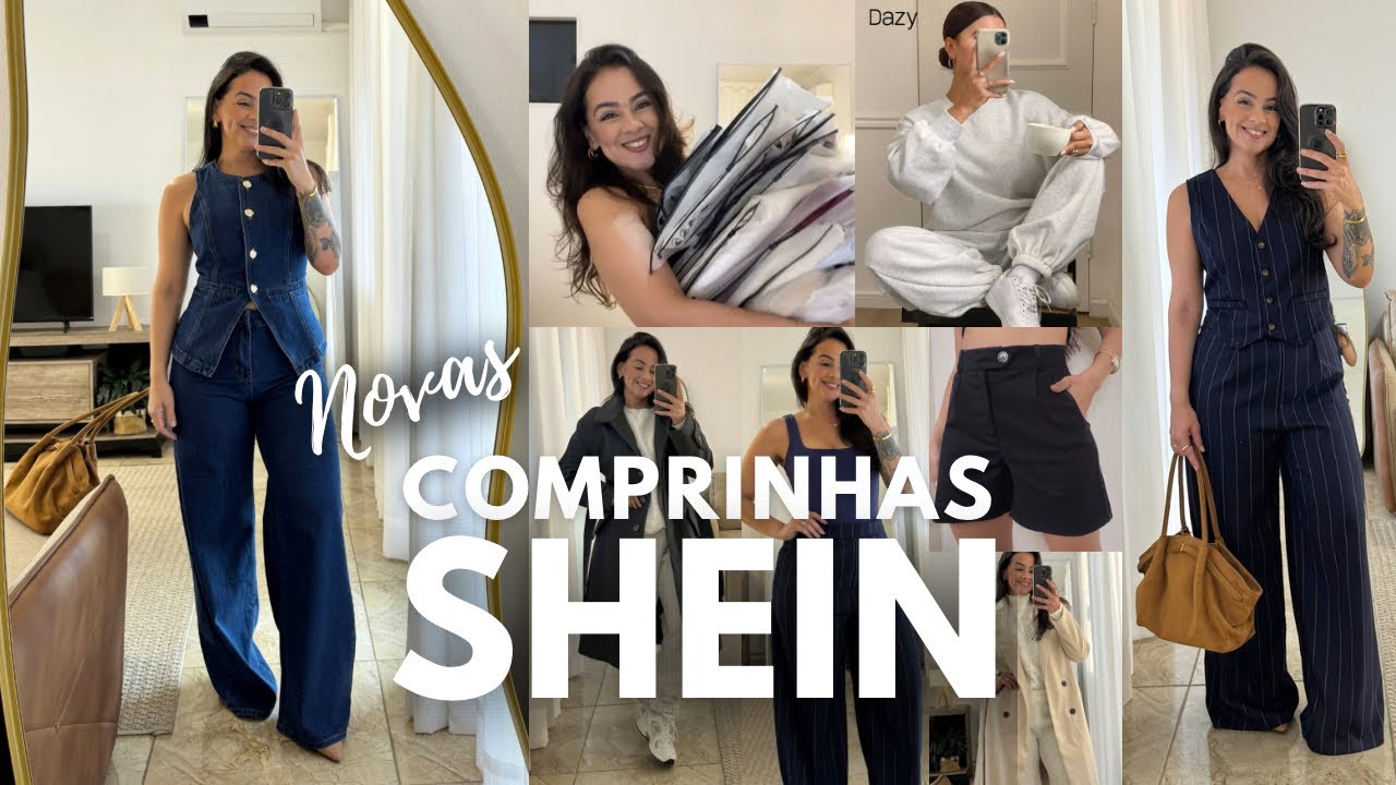 NOVAS COMPRINHAS SHEIN 🤍 Shein Brasil & internacional | APAIXONADA! 🥹 Looks elegantes Shein