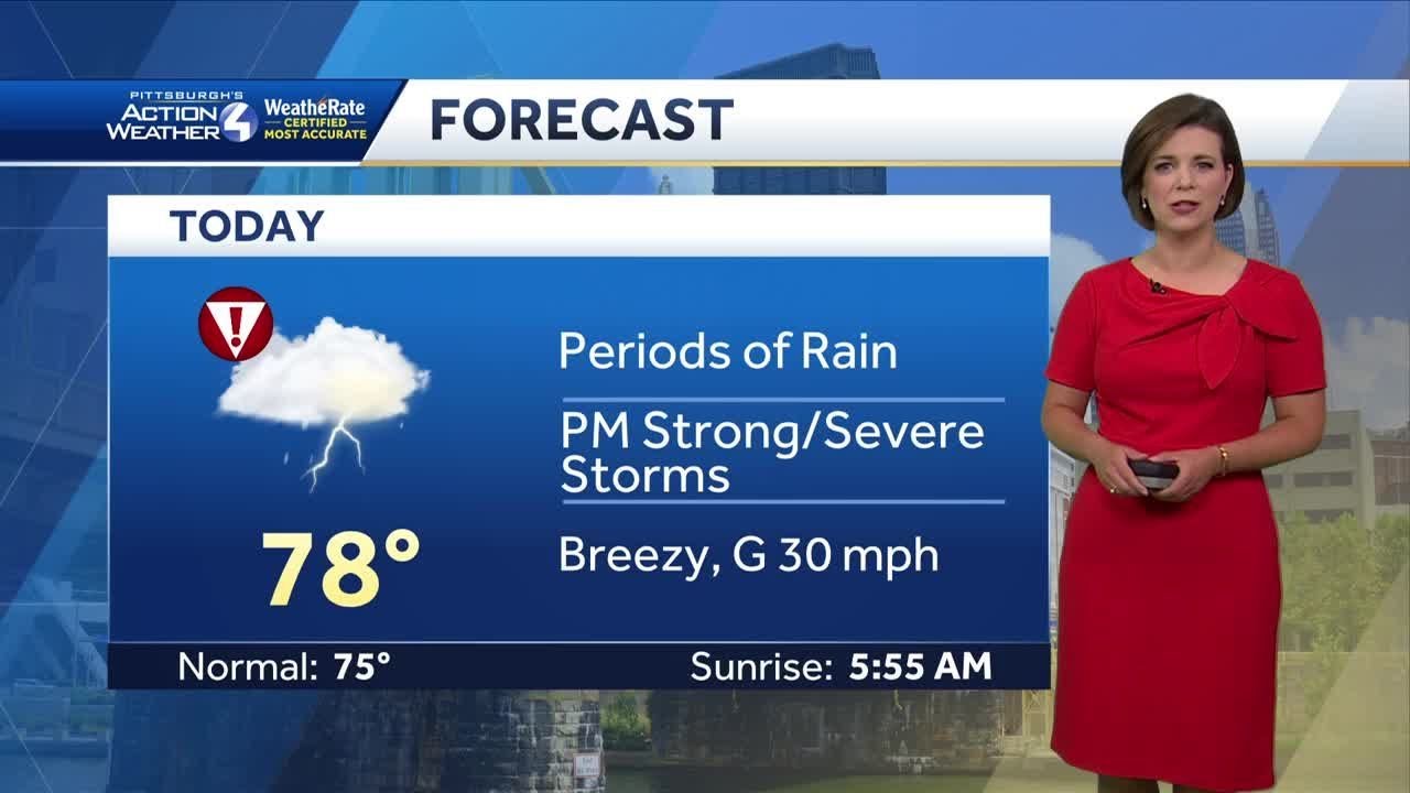 Severe Weather Alert Day: Periods of rain and severe storms - YouTube