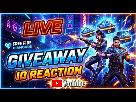 😲 Free ডায়মন্ড গিভওয়ে !! ID REACTION😱 !!  Daily Scrim & Paid Tournament.!💗! UBG.00 IS 🔴LIVE NOW !!😍
