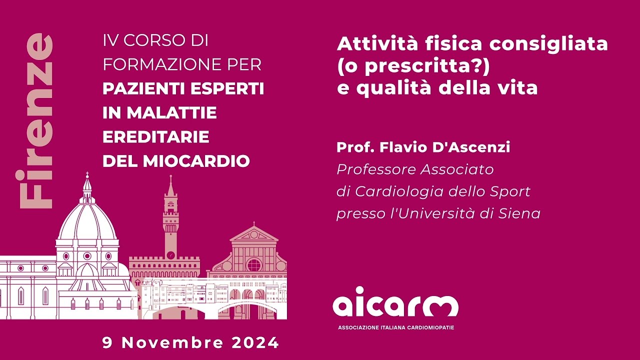Attività fisica consigliata (o prescritta?) e qualità della vita - Flavio D'Ascenzi