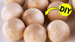 Make wooden balls easy! The easiest exercise for a beginner!