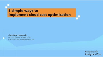 5 simple ways to implement cloud cost optimization