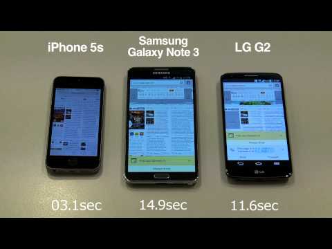 iPhone 5s vs note 3 vs lg2