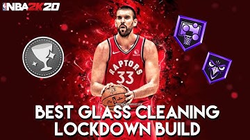*NEW* NBA 2K20 Best Glass Cleaning Lockdown Build & Badges In The Game!