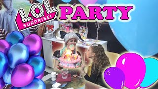 День рождения КАТЮШКИ Крутая LOL SURPISE Party вечеринка Кате 8 лет