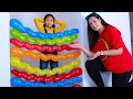 Balloon House Obstacle Challenges with Andrea Charlotte and Kaden
