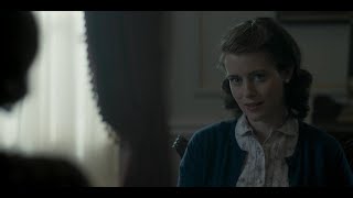 The Crown S1E1 - Claire Foy and Vanessa Kirby.  Elizabeth and Margaret 