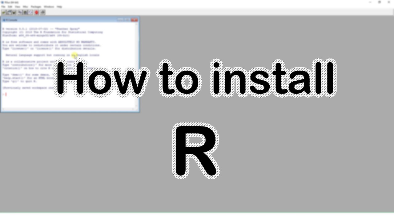 How To install R - YouTube