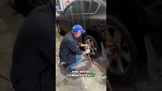 Flat Tire Repair: Find and Patch Leaks Fast! #shorts