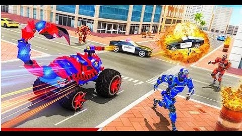 game robot biến hình bọ cạp bắn súng/Scorpion Monster Truck Robot/game wfk