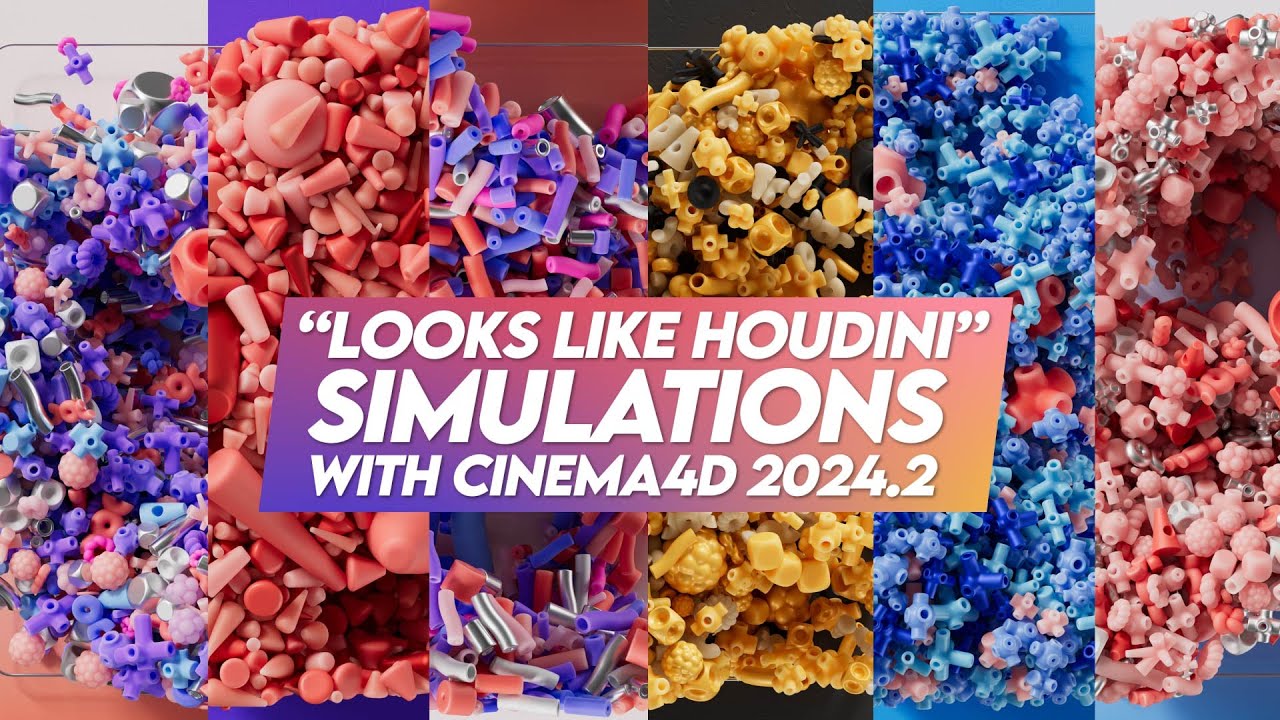 "Looks like Houdini!" Extremely Fast Simulations in Cinema 4D 2024.2 ...