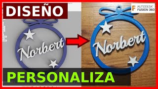 Bola de Navidad personalizada y paramétrica (ideal si las vendes impresas)