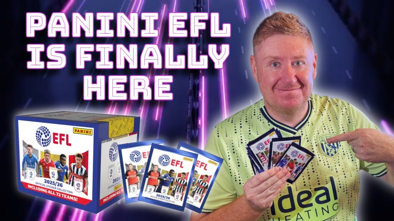 I OPENED 40 PACKS OF PANINI EFL STICKERS!
