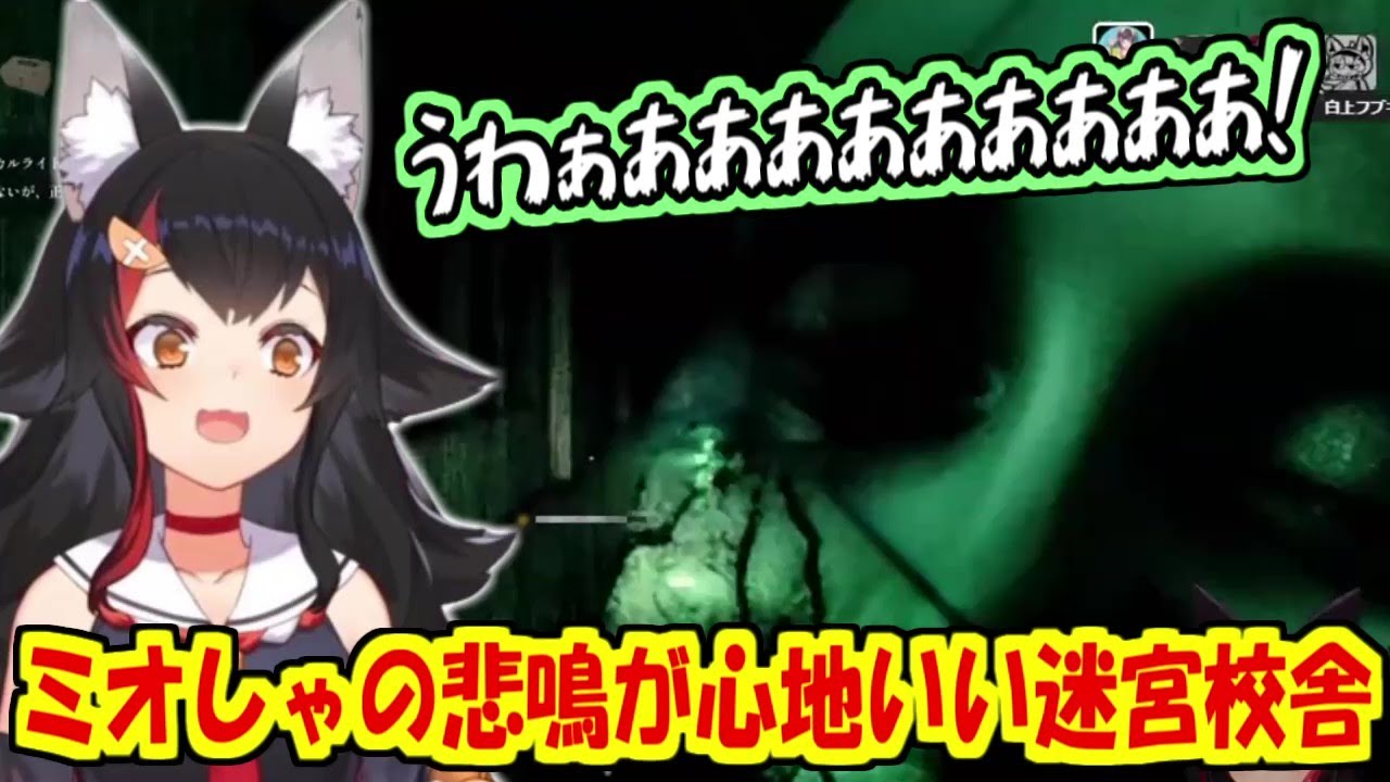 ミオしゃの悲鳴が心地いい迷宮校舎【大神ミオ/ホロライブ切り抜き】