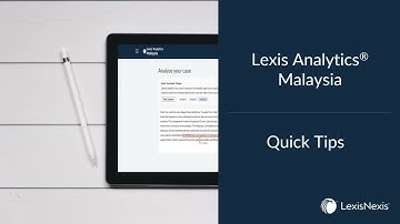 Quick Tips | Lexis Analytics: Introduction to Lexis Analytics