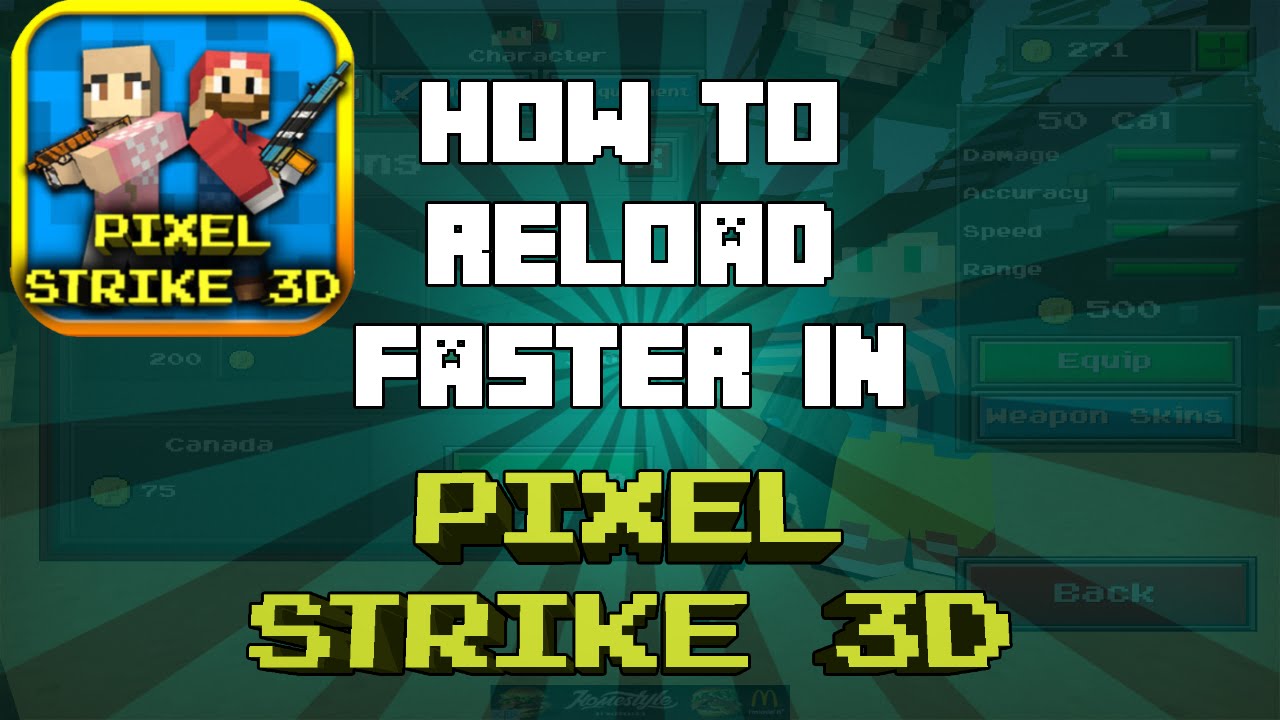 Pixel Strike 3D - How To Reload Fast Glitch! 2016 | ZinicHD - YouTube