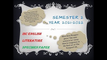 SEMESTER 2 || ISC 2021-2022 | ENG LIT | HOW TO WRITE 4 MARK ANSWERS | POINTS DISCUSSED IN DETAIL |