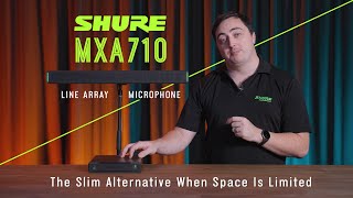 The Slim Alternative When Space Is Limited | Shure - MXA710 | Line Array Microphone