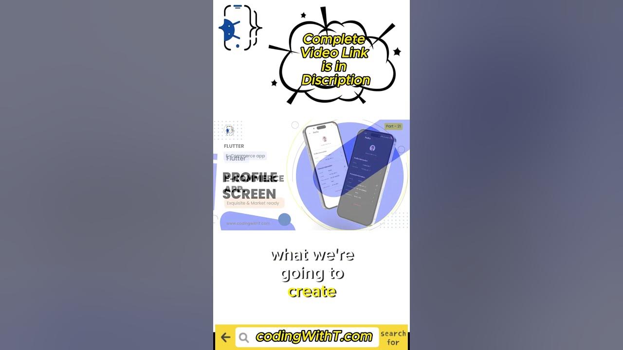 Flutter Profile Screen UI Design | Flutter eCommerce App - YouTube