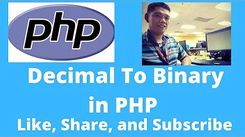 Decimal To Binary in PHP