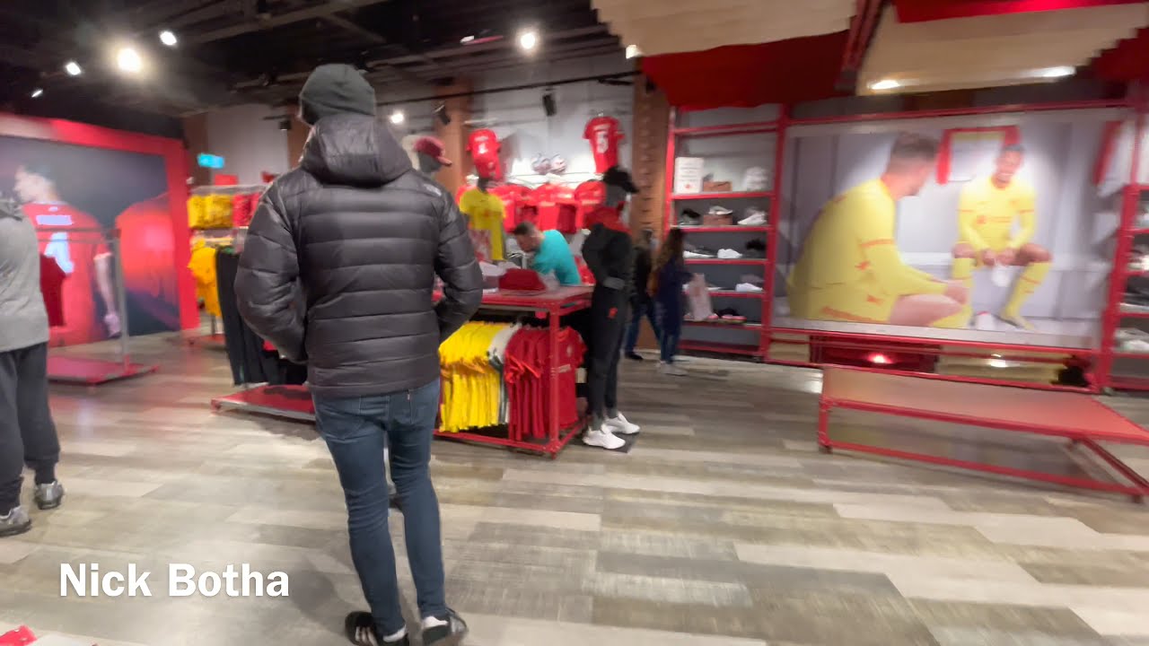 Inside Liverpool F.C official Club Store